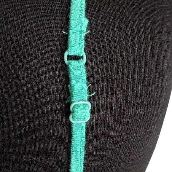 Nine & Co Weekend M Camisole Green Lace Trimmed Cotton Strappy Top - Picture 7 of 9